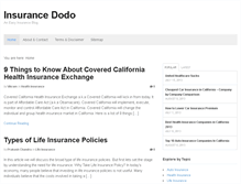 Tablet Screenshot of insurancedodo.com